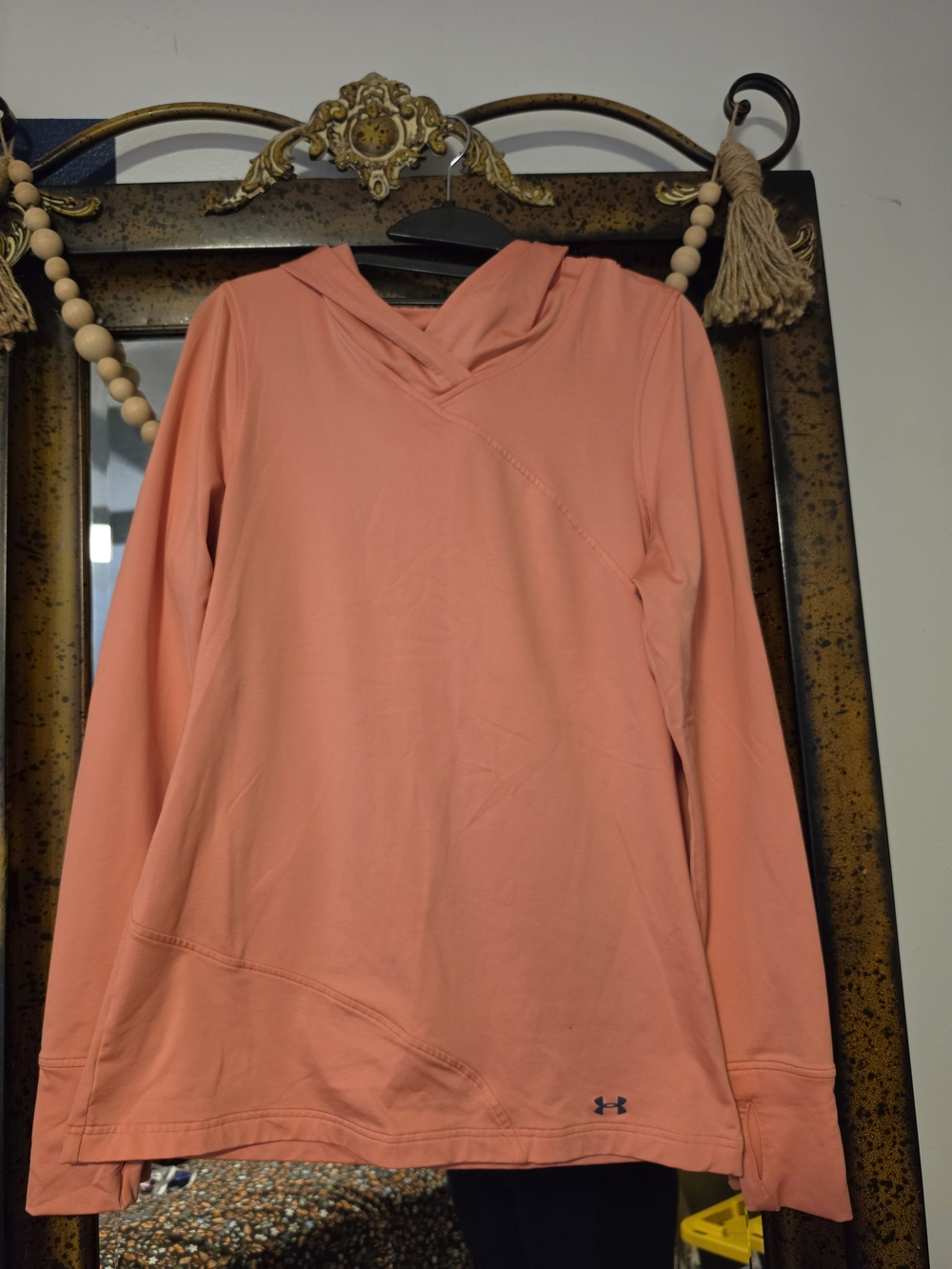 Under Armour Women's Coral Pink Hooded Performance Pullover
